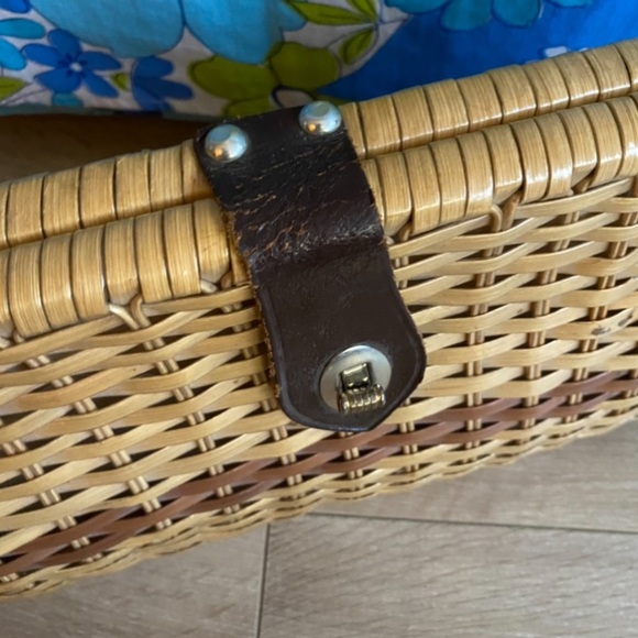 Vintage woven wicker purse handbag by Stein Novelty Import - Picture 10 of 10